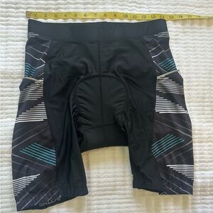 Baleaf Mens Cycling Shorts Black Multi Color Med biking athletic sports padded
